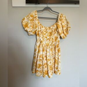 Abercrombie off the shoulder puff sleeve Mini Dress